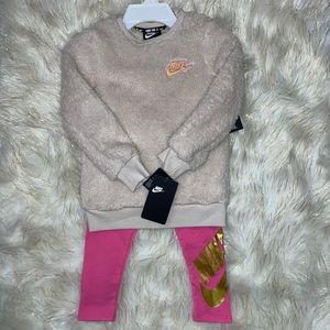 Nike 4t Pink/Cream Two Piece Set